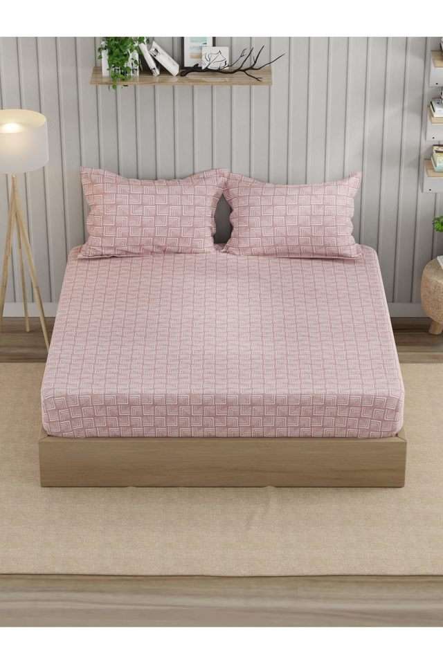 Super-Fine-100--Egyptian-Satin-Cotton-King-Bedsheet-With-2-Pillow-Covers--3pc-set-(marina-bay)