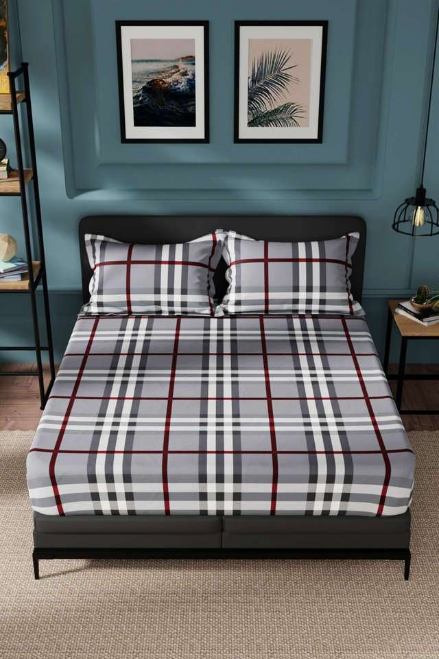 Northsail-Super-Soft-100--Cotton-King-Bedsheet-And-2-Pillow-Covers-3-PC-Set