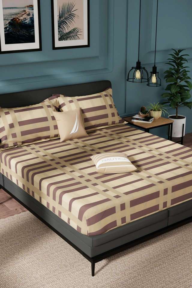 Northsail-Super-Soft-100--Cotton-King-Bedsheet-And-2-Pillow-Covers-3-PC-Set