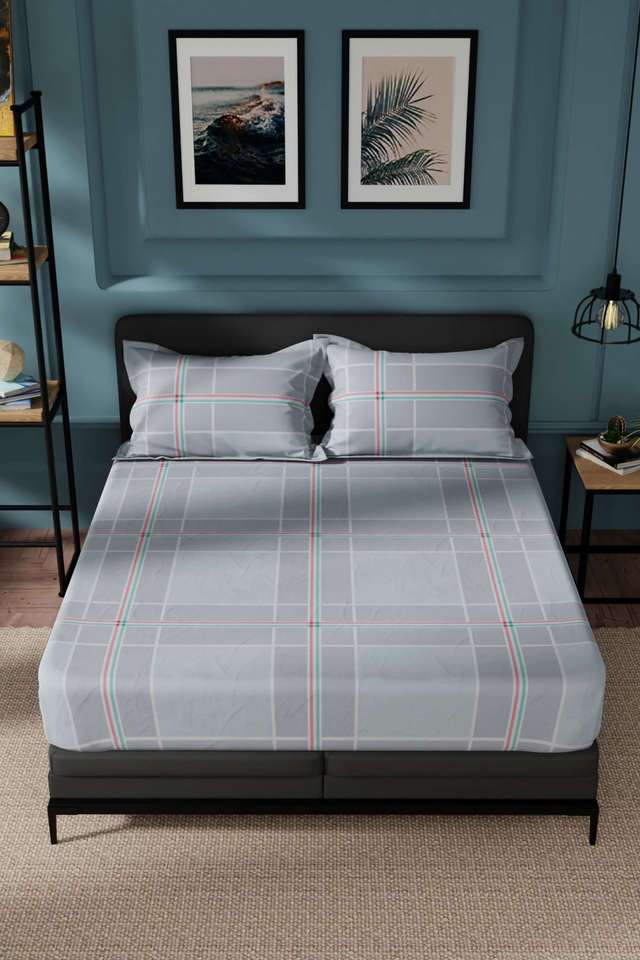 Northsail-Super-Soft-100--Cotton-King-Bedsheet-And-2-Pillow-Covers-3-PC-Set