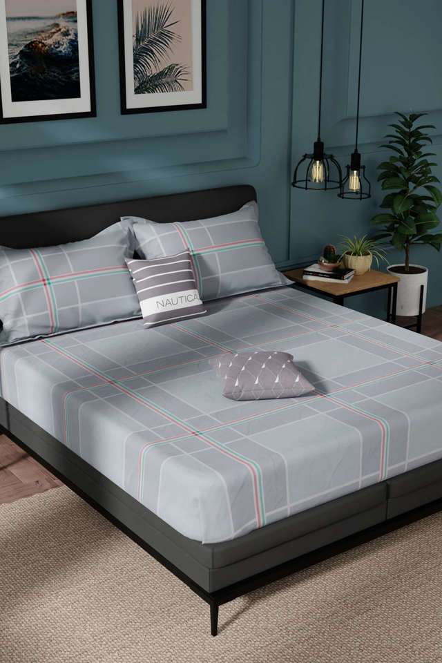 Northsail-Super-Soft-100--Cotton-King-Bedsheet-And-2-Pillow-Covers-3-PC-Set