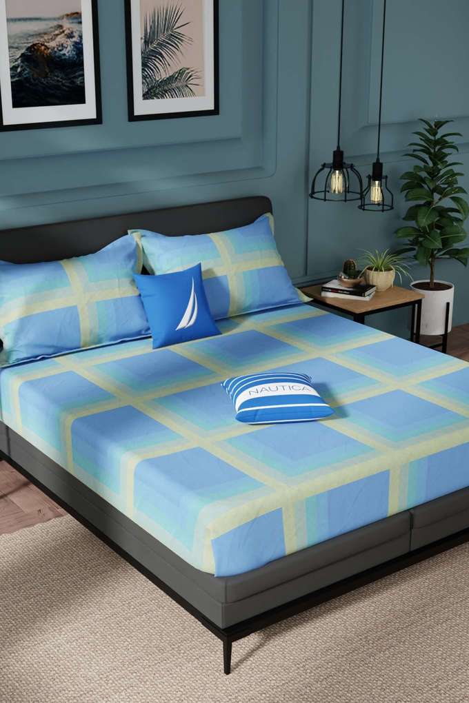 Northsail-Super-Soft-100--Cotton-King-Bedsheet-And-2-Pillow-Covers-3-PC-Set