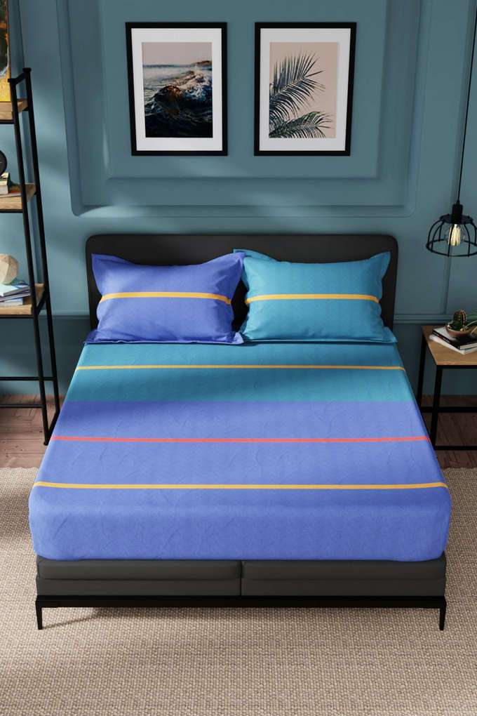 Northsail-Super-Soft-100--Cotton-King-Bedsheet-And-2-Pillow-Covers-3-PC-Set