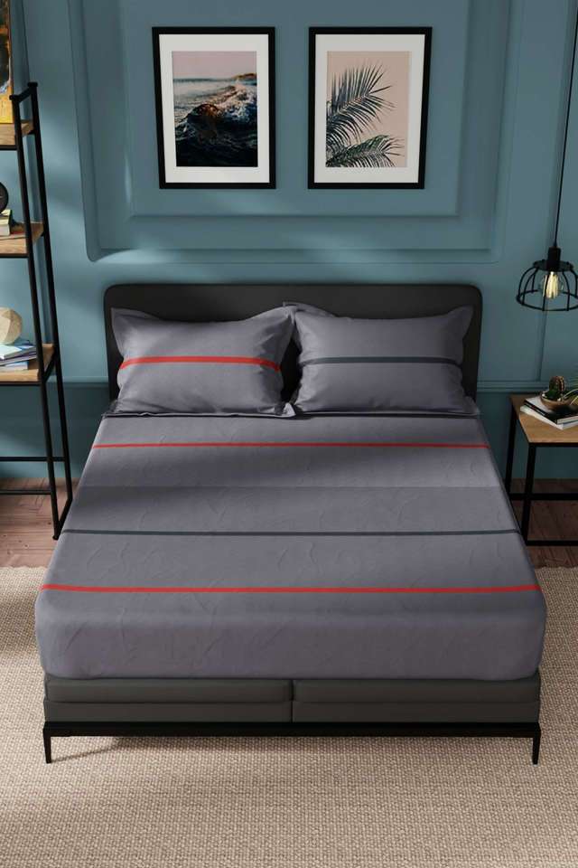 Northsail-Super-Soft-100--Cotton-King-Bedsheet-And-2-Pillow-Covers-3-PC-Set