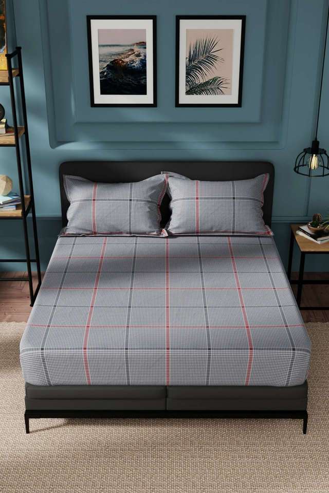 Northsail-Super-Soft-100--Cotton-King-Bedsheet-And-2-Pillow-Covers-3-PC-Set