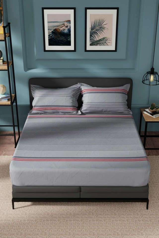 Northsail-Super-Soft-100--Cotton-King-Bedsheet-And-2-Pillow-Covers-3-PC-Set