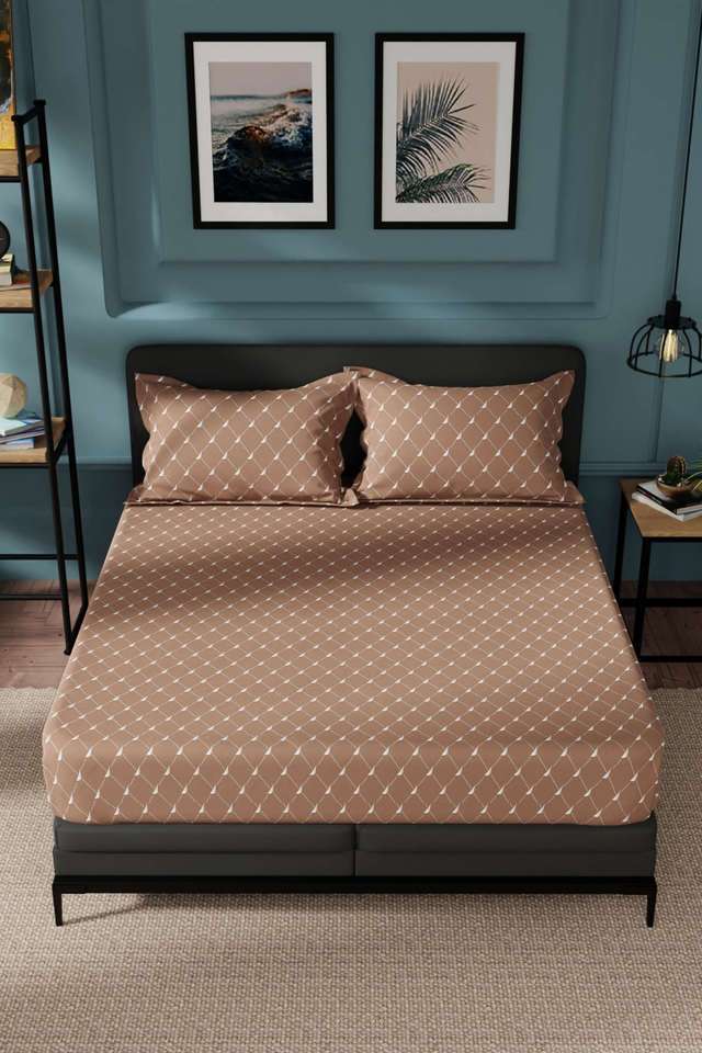 Northsail-Super-Soft-100--Cotton-King-Bedsheet-And-2-Pillow-Covers-3-PC-Set