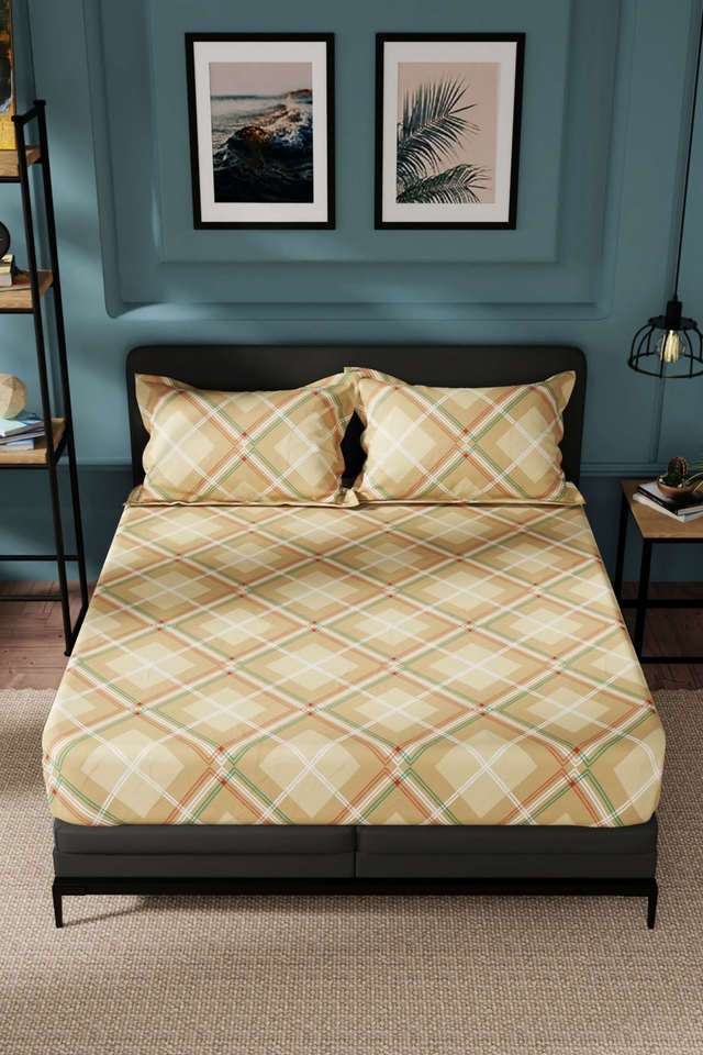 Northsail-Super-Soft-100--Cotton-King-Bedsheet-And-2-Pillow-Covers-3-PC-Set