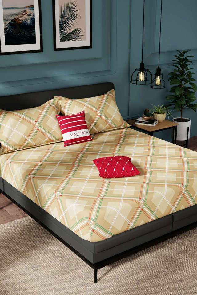 Northsail-Super-Soft-100--Cotton-King-Bedsheet-And-2-Pillow-Covers-3-PC-Set