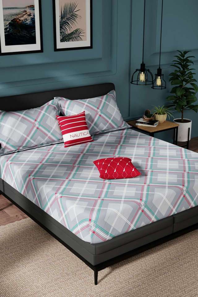 Northsail-Super-Soft-100--Cotton-King-Bedsheet-And-2-Pillow-Covers-3-PC-Set