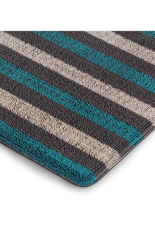 Anti-Skid-Polyester-Outdoor-Mat -60-x-40-cm -Grey-&-Teal