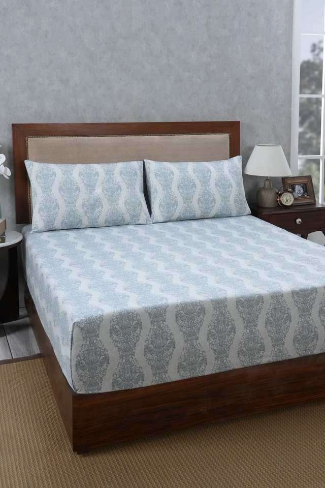 PBS-Renaissance-Bellissimo-Blue-King-Bed-Sheet-with-Pillow-Case