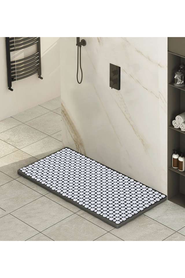 Mosaic-PVC-Anti-slip-Shower-Mat-White-Black