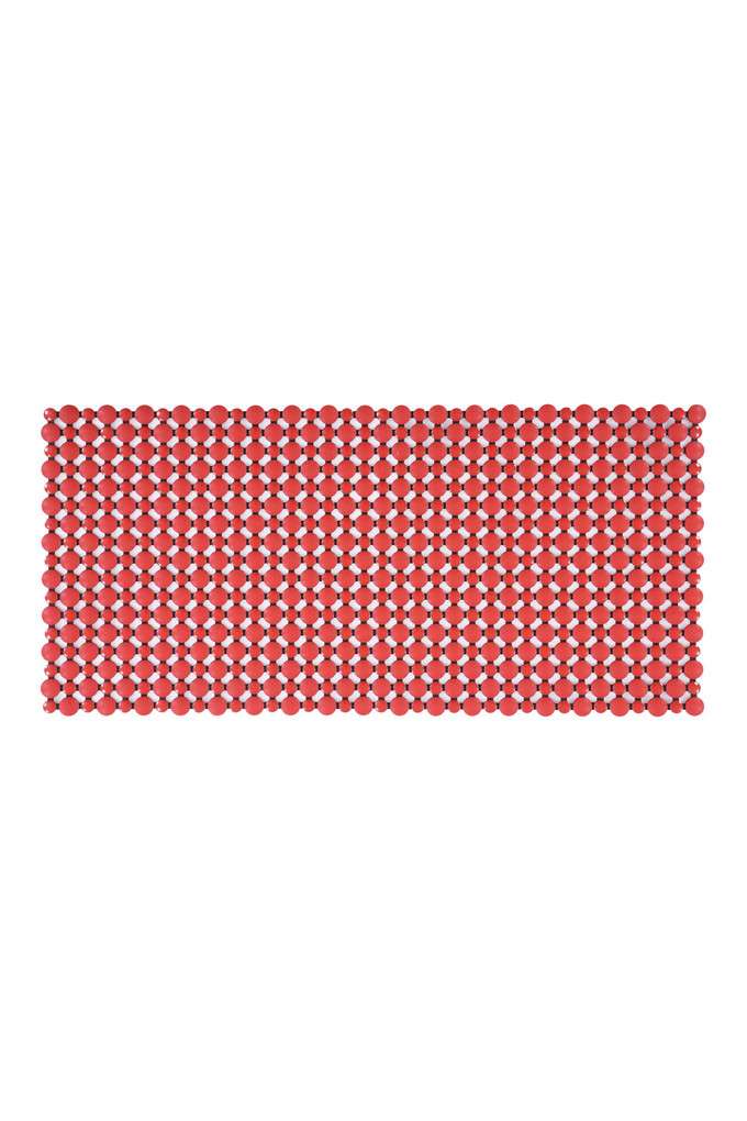 Mosaic-PVC-Anti-slip-Shower-Mat-Red-Black