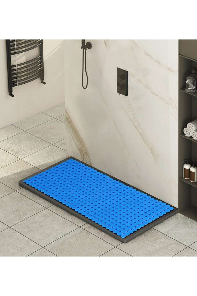 Mosaic-PVC-Anti-slip-Shower-Mat-Solid-Blue