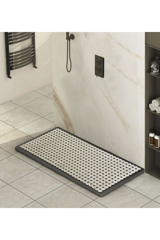 Mosaic-PVC-Anti-slip-Shower-Mat-Beige