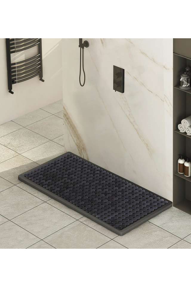 Mosaic-PVC-Anti-slip-Shower-Mat-Grey