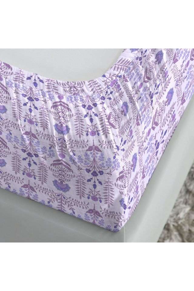 Soft-Comfort-Printed-210-TC-Cotton-Double-Bedsheet-&-2-Pillow-Covers