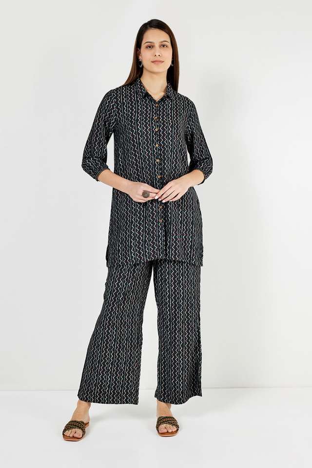 Printed-Full-Length-Viscose-Blend-Woven-Women-s-Co-Ord-Set