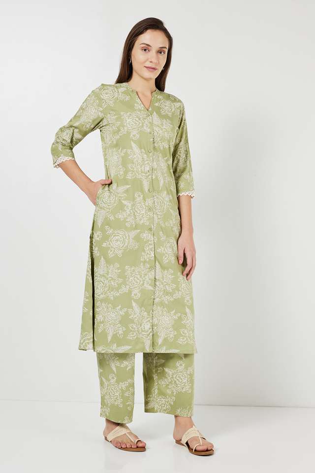 Printed-Rayon-Collared-Women-s-Casual-Wear-Kurta