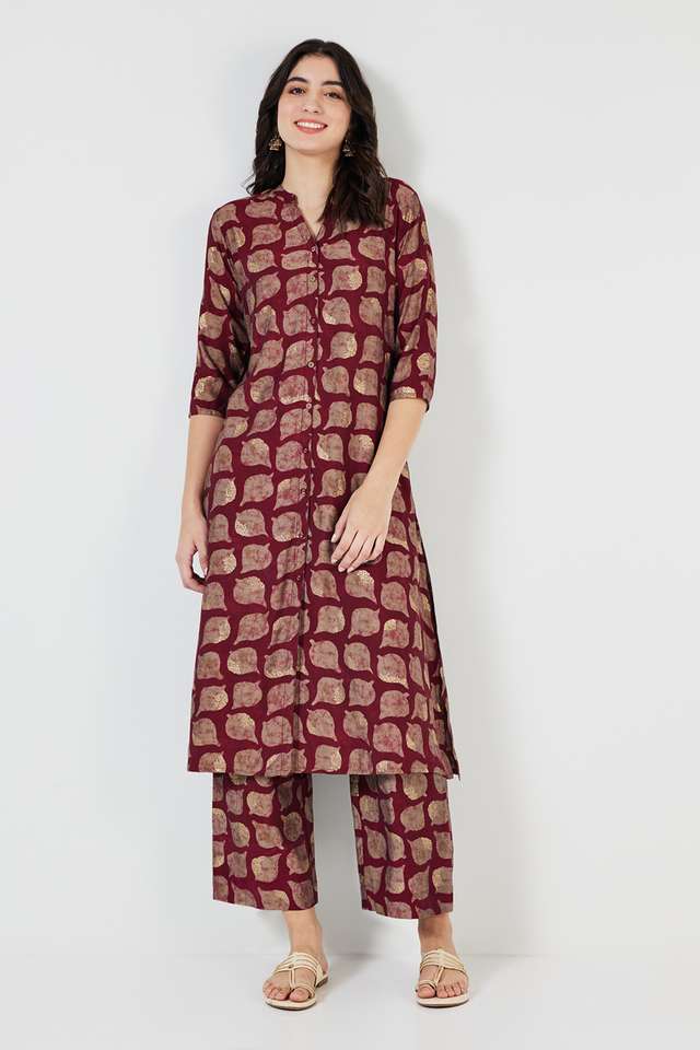 Printed-Full-Length-Blended-Fabric-Women-s-Palazzos