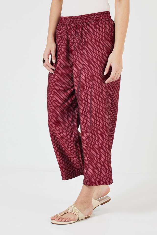 Printed-Full-Length-Blended-Fabric-Women-s-Palazzos