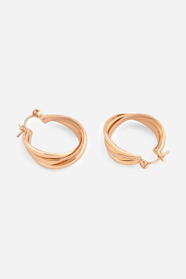 Casual-Silver-Plated-Latch-Back-Hoop-Earrings-For-Women