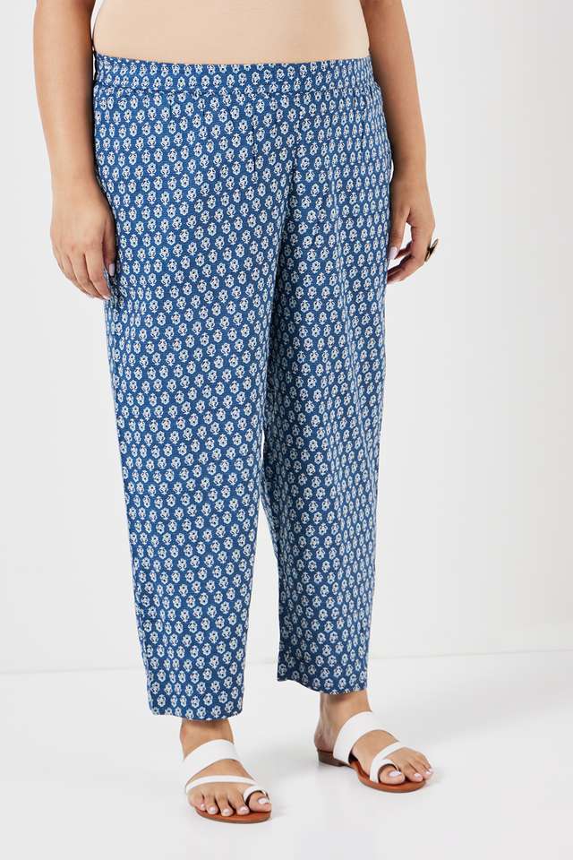 Plus-Size-Printed-Ankle-Length-Rayon-Women-s-Palazzos