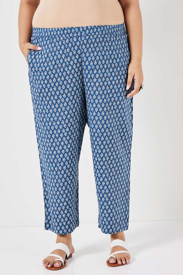 Plus-Size-Printed-Ankle-Length-Rayon-Women-s-Palazzos