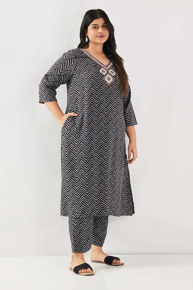 Plus-Size-Printed-Ankle-Length-Blended-Fabric-Women-s-Palazzos