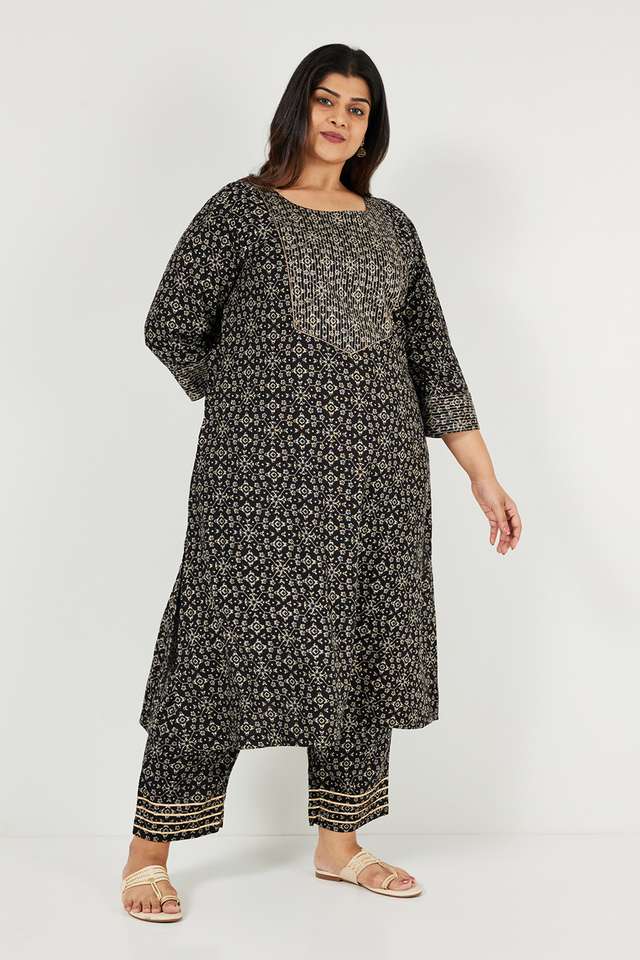 Plus-Size-Printed-Ankle-Length-Blended-Fabric-Women-s-Palazzos