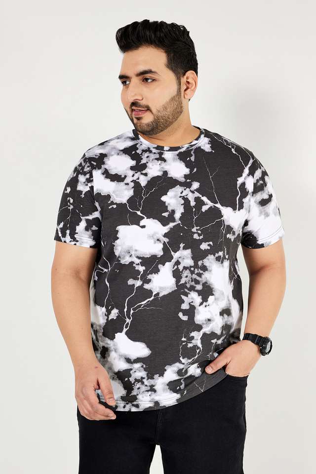 Tie-&-Dye-Cotton-Regular-Fit-Men-T-Shirt