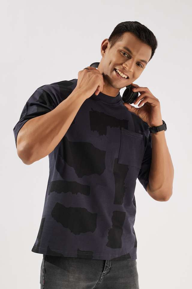 Printed-Blended-Fabric-Oversized-Fit-Men-s-T-Shirt