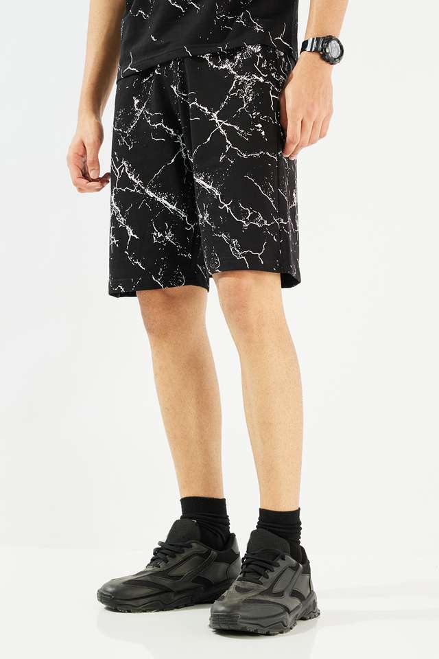 Printed-Blended-Fabric-Relaxed-Fit-Men-s-Shorts