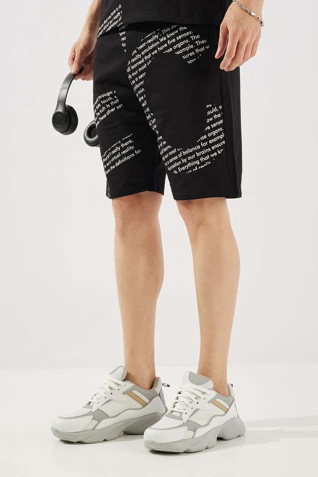 Printed-Blended-Fabric-Relaxed-Fit-Men-s-Shorts
