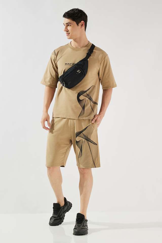 Printed-Blended-Fabric-Relaxed-Fit-Men-s-Shorts