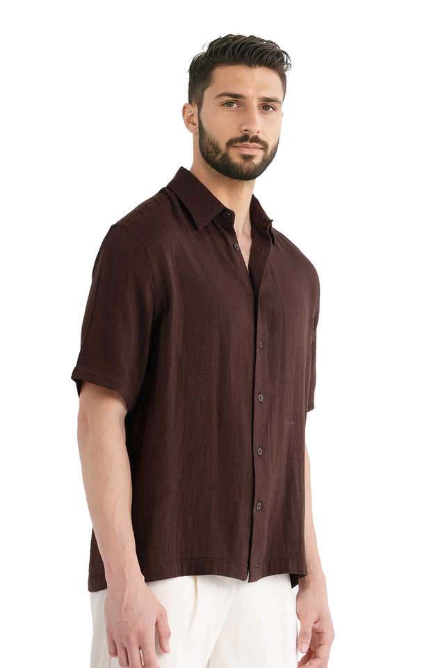Solid-Cotton-Regular-Fit-Men-s-Casual-Wear-Shirt