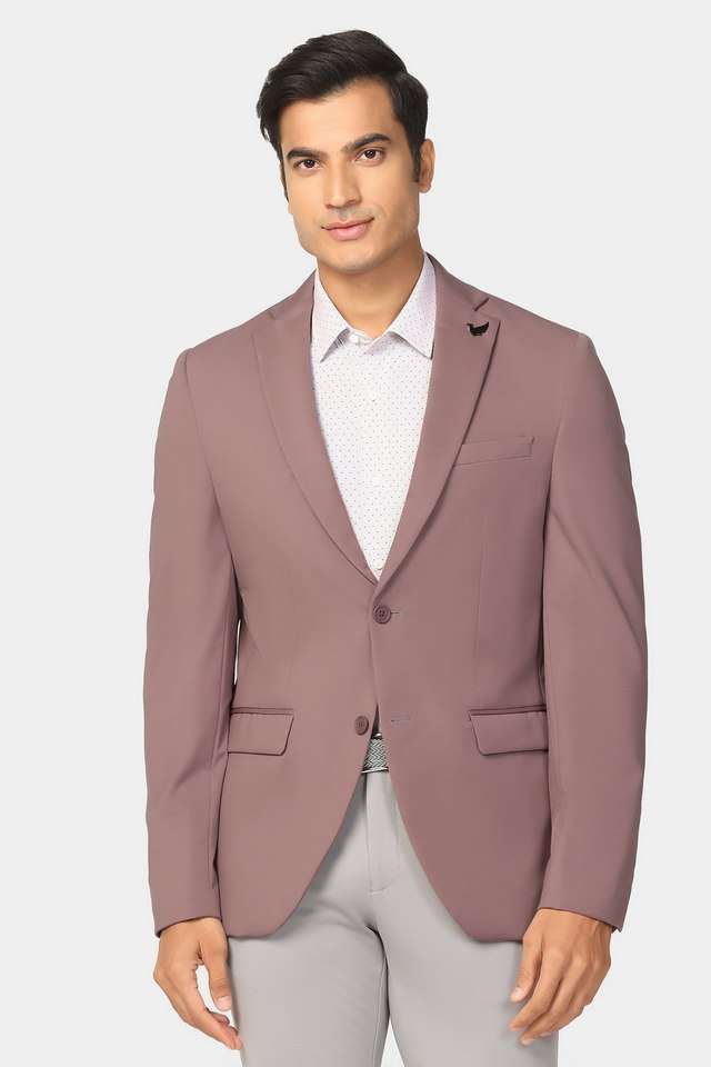 Solid-Blended-Fabric-Slim-Fit-Men-s-Formal-Wear-Blazer