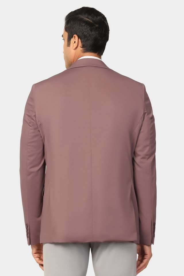 Solid-Blended-Fabric-Slim-Fit-Men-s-Formal-Wear-Blazer