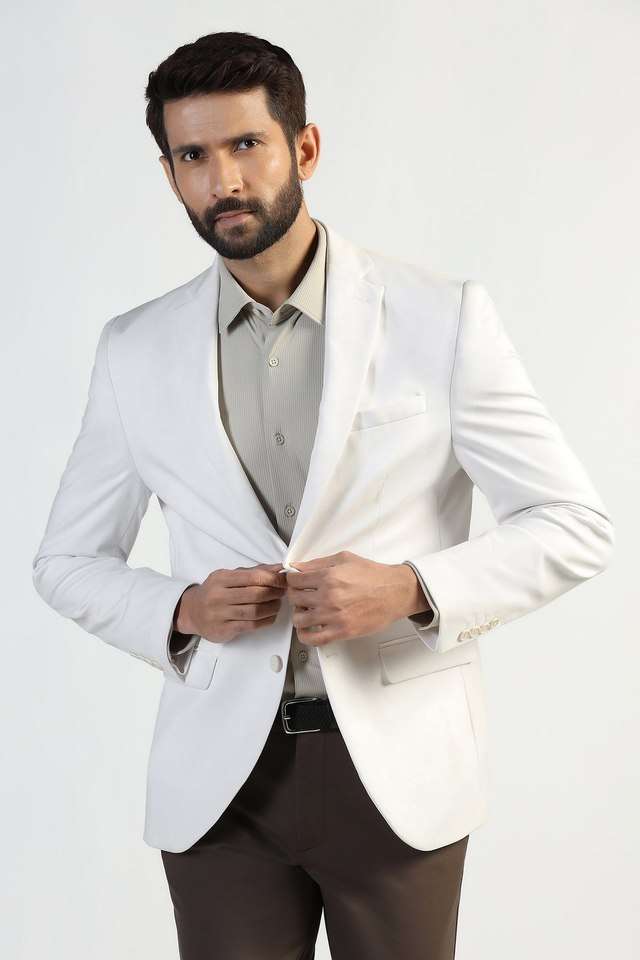 Solid-Blended-Fabric-Slim-Fit-Men-s-Formal-Wear-Blazer