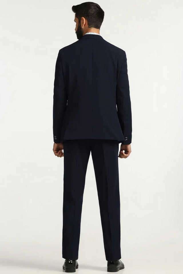 Solid-Polyester-Slim-Fit-Men-s-Casual-Wear-Suit