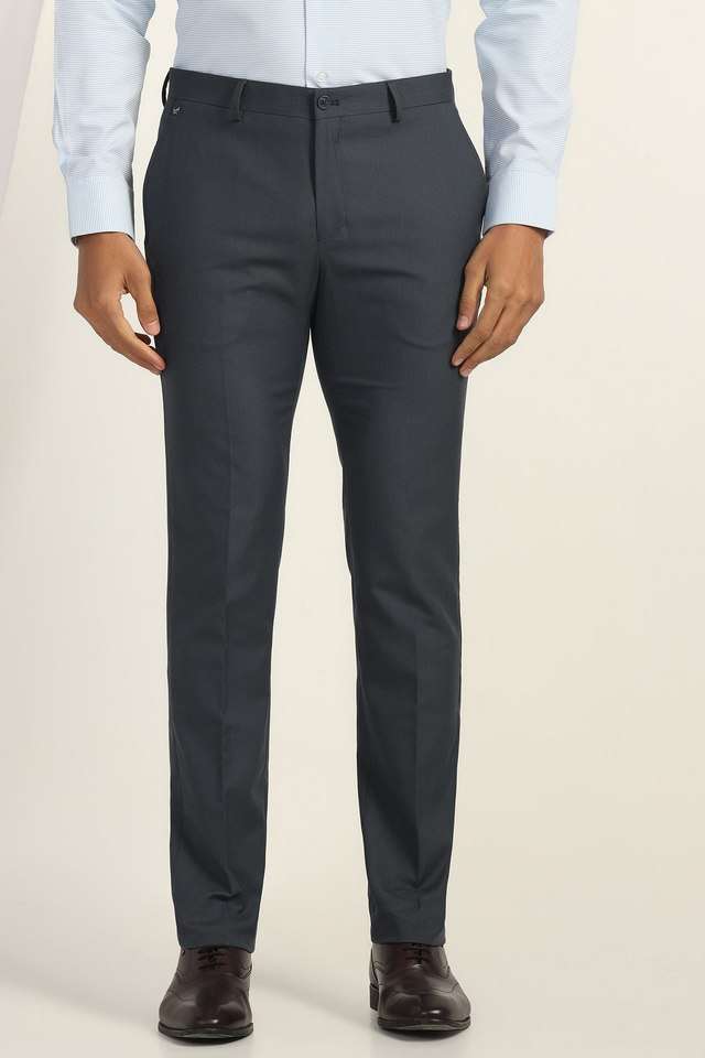 Structured-Polyester-Super-Slim-Fit-Men-s-Formal-Wear-Trousers