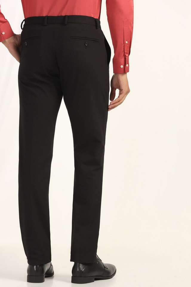 Solid-Polyester-Slim-Fit-Men-s-Formal-Wear-Trousers
