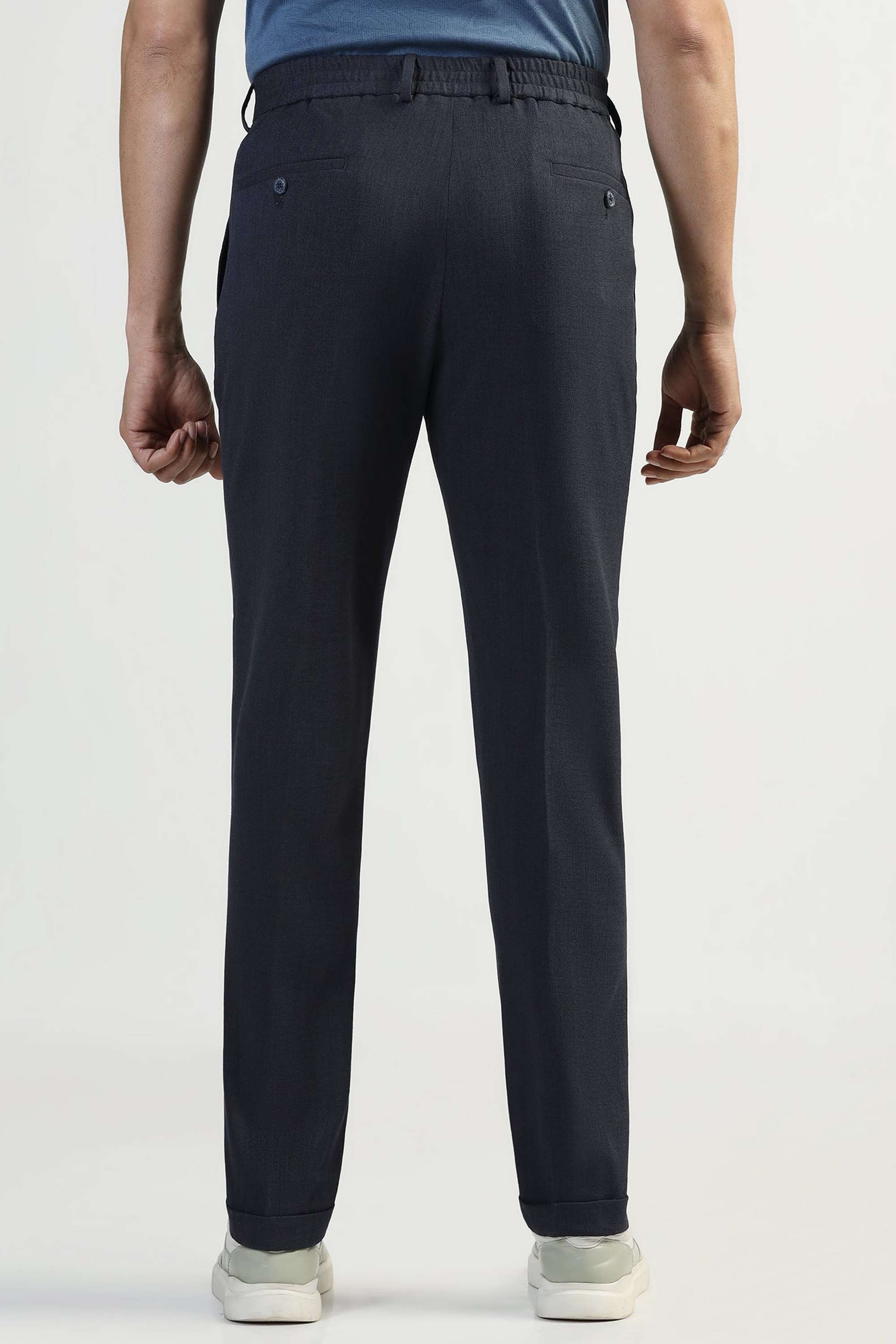 Solid-Polyester-Super-Slim-Fit-Men-s-Trousers