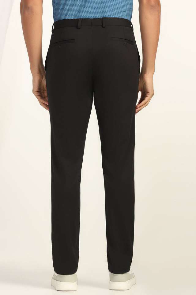 Solid-Blended-Fabric-Super-Slim-Fit-Men-s-Formal-Wear-Trousers