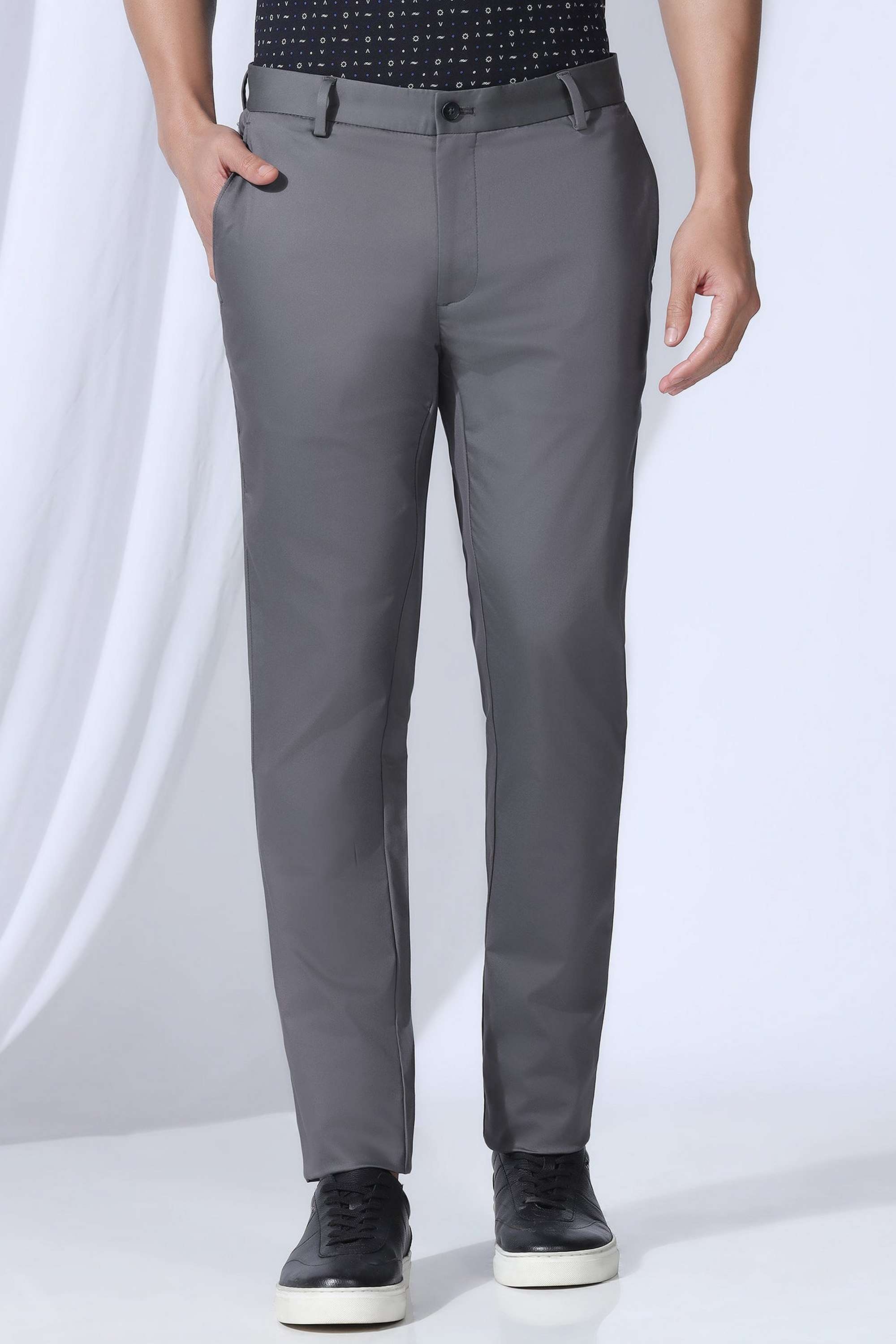 Solid-Cotton-Blend-Super-Slim-Fit-Men-s-Trousers