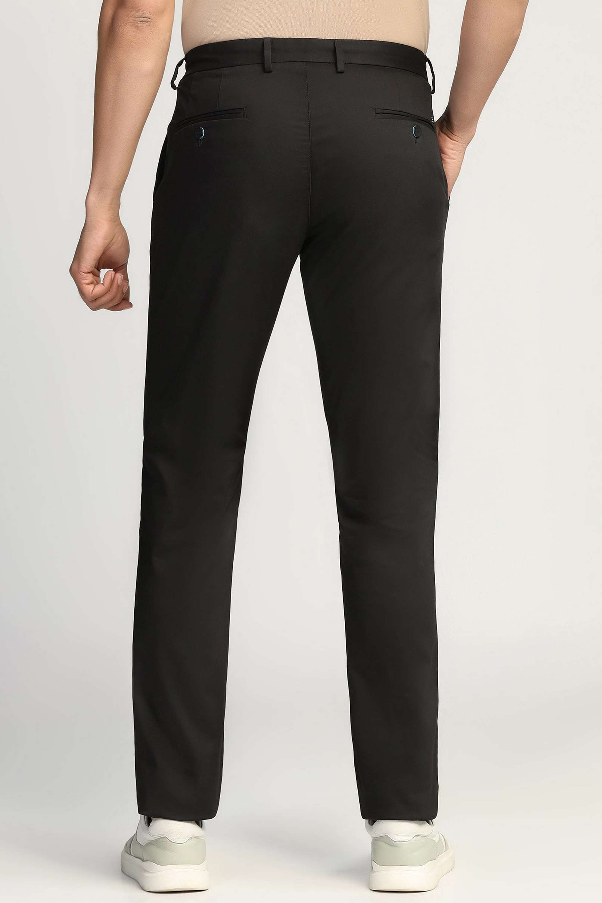 Solid-Cotton-Blend-Super-Slim-Fit-Men-s-Trousers