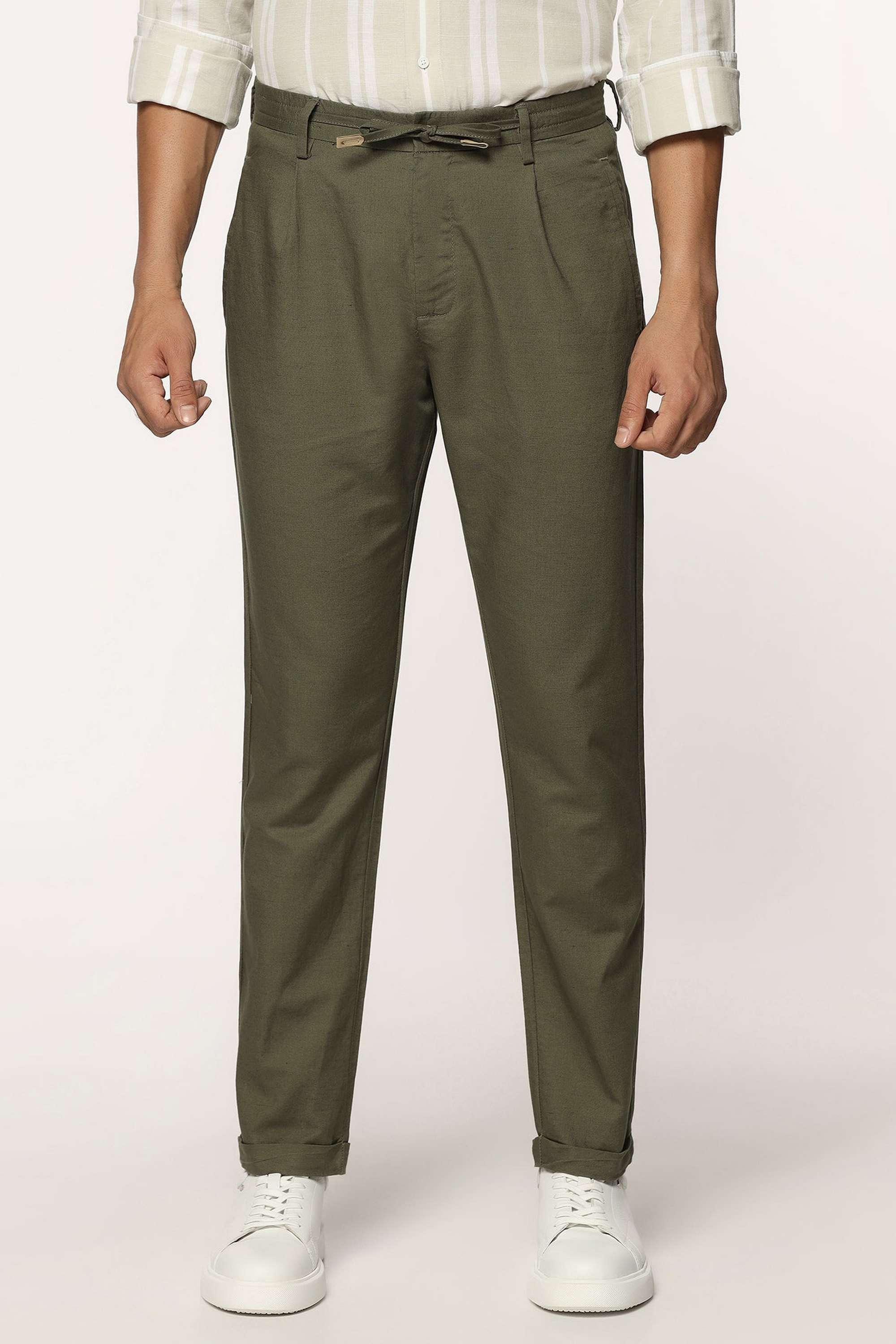 Solid-Cotton-Super-Slim-Fit-Men-s-Trousers