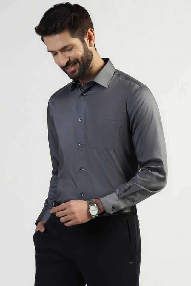 Solid-Cotton-Slim-Fit-Men-s-Formal-Wear-Shirt