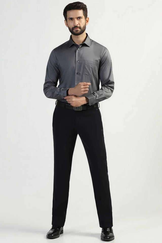 Solid-Cotton-Slim-Fit-Men-s-Formal-Wear-Shirt